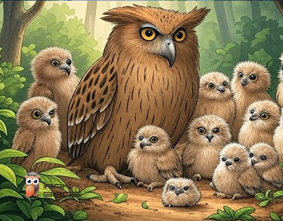 جغد ماهیخوار قهوه‌ای